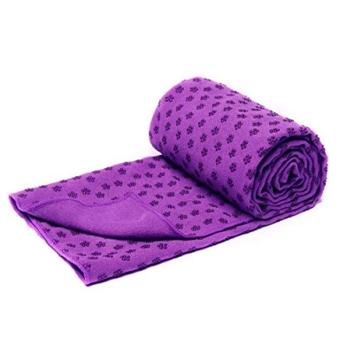 Imagen de voidbiov Microfibra Toalla de Yoga Antideslizante para Hot con Malla Bolsa Transporte(4 Colores), Secado Rápido Extra Larga