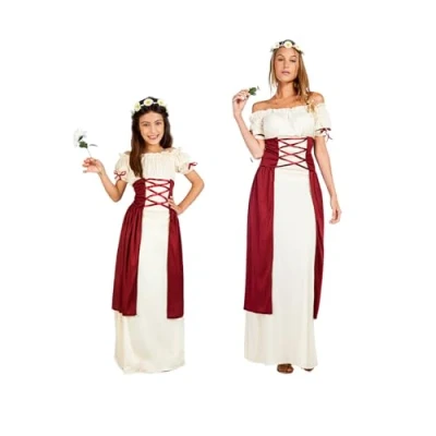Imagen de Boland disfraz de damisela medieval, para fiesta temática o carnaval, vestido cuento hadas