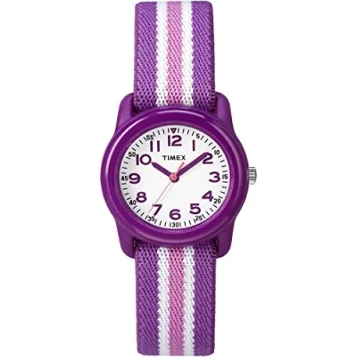 Imagen de Orologio TIME MACHINES 29mm viola a strisce in tessuto elastico per bambini TW7C06100