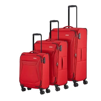 Imagen de Travelite SET Chios 4W Trolley L / M S Juego de maletas, Talla: One Size, Red