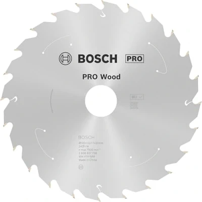Imagen de Bosch Professional Disco de sierra circular Standard for Wood (madera, 190 x 30 1,6 mm, 24 dientes, accesorio sin cable)