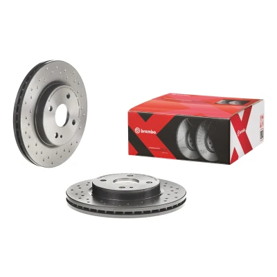 Imagen de BREMBO 09.A968.1X Disco de freno 258 23 4 perforado/ventil. int. revestido MAZDA: 2 Hatchback