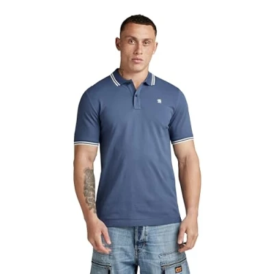 Imagen de G STAR RAW Polo Dunda Slim Stripe Para Hombre, Azul (vintage indigo D17127 5864 G278), XS