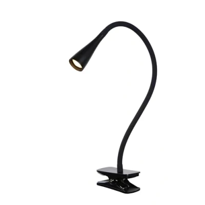 Imagen de Lucide ZOZY Lámpara de pinza LED Regul. 1x4W 3000K 3 StepDim Negro