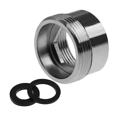 Imagen de adaptador de aireador agua grifo, conector filtro grifo latón, rosca NPT 18 mm a 22 (hembra macho)