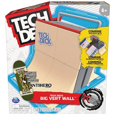 Imagen de Tech Deck 6061840 Pista Skate Dedos Jump N&#039; Grind X Connect Park Creator, Juego de Rampas Personalizable y Construible con una Fingerboard, Juguetes Niños 6 años+, Modelos Aleatorios