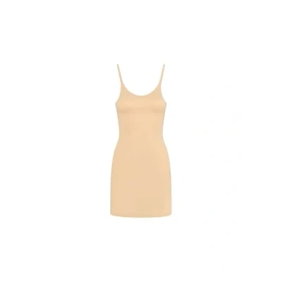 Imagen de Vestido Invisible Moldeador, Antideslizante con Control Ligero del Vientre, Ropa Moldeadora sin Costuras, Cami Tirantes Ajustables, 3 Colores, S XXL (Beige, XXL)