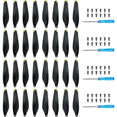 Imagen de Hélices para dji Mini 3 Cuchillas de Repuesto bajo Ruido 3, Accesorios dron, Tornillos y Destornilladores exclusivos, 32 Puntas Doradas