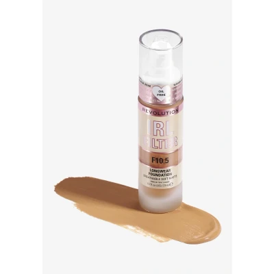 Imagen de Makeup Revolution, IRL Filter Longwear Foundation, Medium to Full Coverage, F10.5, 23ml