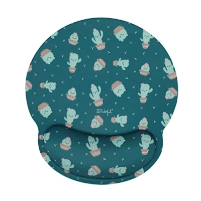 Imagen de Alfombrilla ratón Mr. Wonderful MRALF001W Cactus, Relleno de silicona, Multicolor