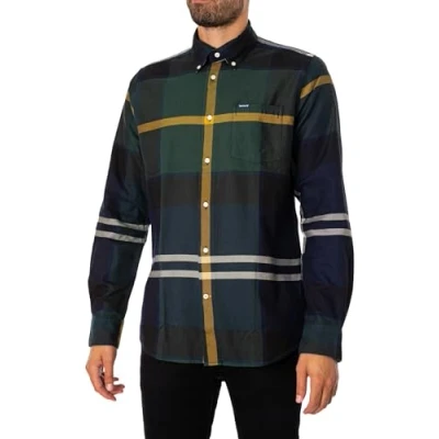 Imagen de Barbour Dunoon Tailored Shirt Seaweed Tartan (as4, Alpha, l, Regular, L)