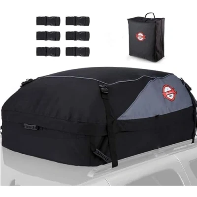 Imagen de Sailnovo Cofre Techo de Coche, Portaequipajes Maletero Coche 15 Pies Cúbicos 425 litros, Bolsas Cargador Carga en el Techo, Viajar, Coches, Furgonetas, SUVs