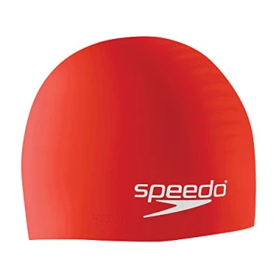 Imagen de Speedo Gorros de natación Unisex Silicona, Red, Talla única Reino Unido