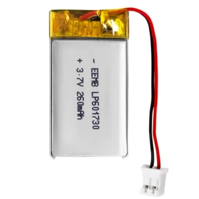 Imagen de EEMB Lithium Polymer batería 3.7V 260mAh 601730 Paquete de Recargable Lipo con Conector JST para VXI Blue Parrott: confirme la polaridad del Dispositivo y Antes Comprar