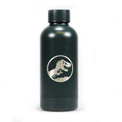 Imagen de Half Moon Bay Botella Agua Acero Inoxidable Jurassic Park Life Finds a Way metálica 500ml, térmica Reutilizable Termica de Frío/Caliente Licencia Oficial