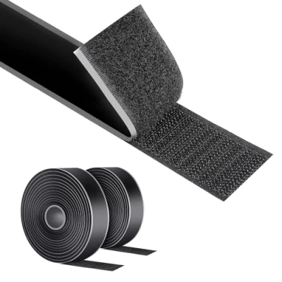 Imagen de AiQInu Belcro Adhesivo Fuerte, 8m x 30mm Auto Doble Cara, Reutilizable Cinta Adhesiva Hook Y Loop Para Doméstica, Bricolaje