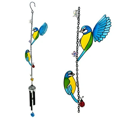 Imagen de Campanilla de viento con diseño dos pájaros bonitos