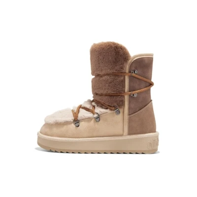 Imagen de D.Franklin Botas Australianas Mujer Forro Exterior Nordic Pelo Trk Fur Gradient Taupe para Moda casual (Talla 40)