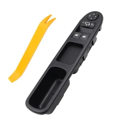 Imagen de ZEALfix Interruptor Mando Elevalunas, Botonera de Ventana para 307 2000 2005 96351622XT 6554.E4