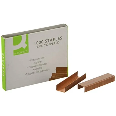 Imagen de Q Connect Grapas Nº 23/6 Cobreadas Caja De 1000