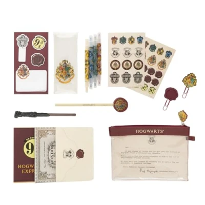 Imagen de Grupo Erik Set de papelería Harry Potter Estuche Escolar con Material papeleria Pack papelería/Kit Regalos cumpleaños Vuelta al Cole