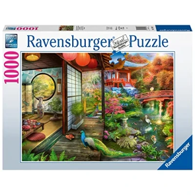 Imagen de Ravensburger Puzzle Jardín Japonés, Rompecabezas para Adultos, Regalo Niños de 14+ Años, Juego Educativo y Estimulante, 1000 Piezas, 70x50 cm
