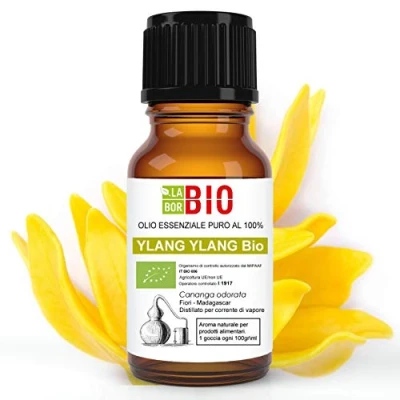 Imagen de Ylang Bio Aceite Esencial 100% Puro 5 ml Uso Alimentario Terapeutico Cosmetico Aromaterapia Laborbio