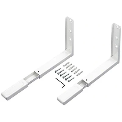Imagen de Amig Soporte Para microondas montaje en pared Capacidad de carga max. 40 kg Brazos ajustables Medidas 360 450 x 220 mm Color Blanco Fabricado Acero