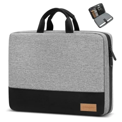 Imagen de Bagasin Funda para Portátil, Protectora de 15 15,6 16 Pulgadas Impermeable con Protección 4 Capas, Bolsa Transporte Ordenador Compatible MacBook, Portátil HP, DELL, Lenovo, ASUS