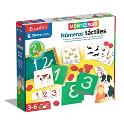 Imagen de Clementoni Montessori Números Táctiles, Juego Educativo Matemáticas, Juguete en Español a Partir de 3 años (55451)