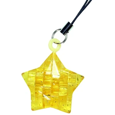 Imagen de HCM Kinzel Puzle de Cristal 3D. Mini Estrella, Color Amarillo (59196)