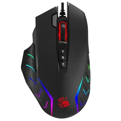 Imagen de A4tech J95S Stone Black USB Ratón Gaming Sensor óptico BC3332 S, tecnología Light Strike, DPI: 100 8000