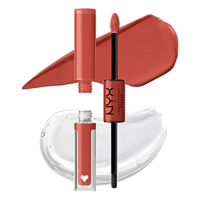 Imagen de NYX Professional Makeup Shine Loud, Pintalabios permanente con Brillo, Larga duración 16H, 03 Ambition Statement