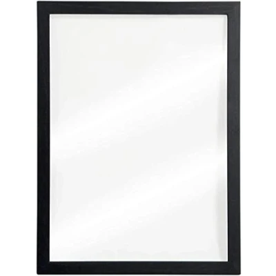 Imagen de Securit Pizarra de pared transparente 40 x 60 cm con marco negro 2 rotuladores tiza líquida y blanco