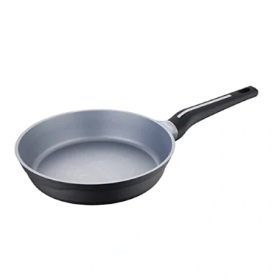 Imagen de Sartén Bergner Bistro Grey SG6422, 28x6.5 cm, Aluminio fundido, Inducción, Mango ergonómico, Negro