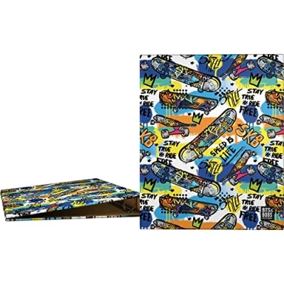 Imagen de Grafoplás Carpeta Archivadora A4 4 Anillas Mixtas 25mm Colección Bits&amp;Bobs Pop Up Desing Street Certificado FSC