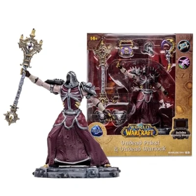 Imagen de McFarlane Toys Figura posada a escala 1:12 de World of Warcraft Undead: Priest/Warlock (Rara)