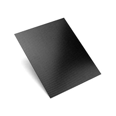 Imagen de QWORK 3K Lámina de fibra carbono, 200 x 250 1 mm, negro
