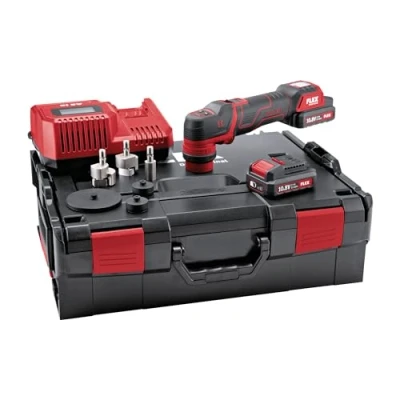 Imagen de Flex Pulidora a batería 10,8 V (pulidora) PXE 80 EC/2,5 Set 418102, Negro / Rojo
