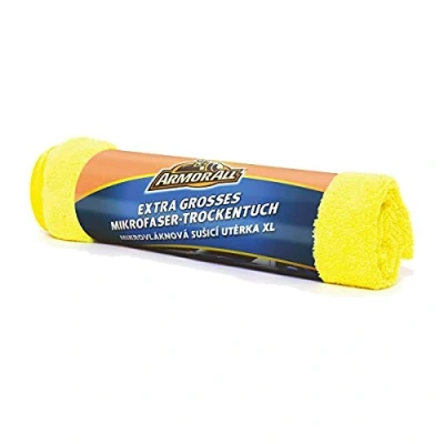 Imagen de Armor All Juego de Limpieza para Coche, Toalla Secado Microfibra, Extragrande, 1 Unidad, Color Amarillo