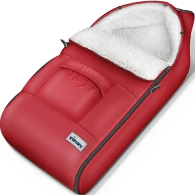 Imagen de KIDUKU Saco de Invierno para Cochecito, Carrito Universal Térmico Bebé, Silla Paseo, Carro Lavable Con Cremallera y Gran Bolsillo