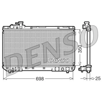Imagen de DENSO DRM50020 Radiador, refrigeración del motor Aluminio 698 350 25 TOYOTA: RAV4 I SUV