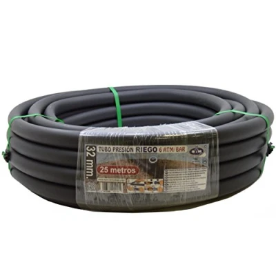 Imagen de S&amp;M 012181 Tubería Polietileno riego, 32 x 6 ATM 25 m, Color Negro