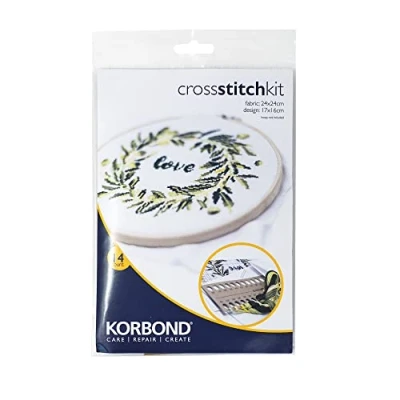 Imagen de Korbond Kit de punto cruz, diseño corona