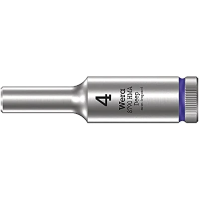 Imagen de WERA 05004500001 8790 HMA Deep 4,0 Llave de vaso larga con arrastre 1/4&quot;