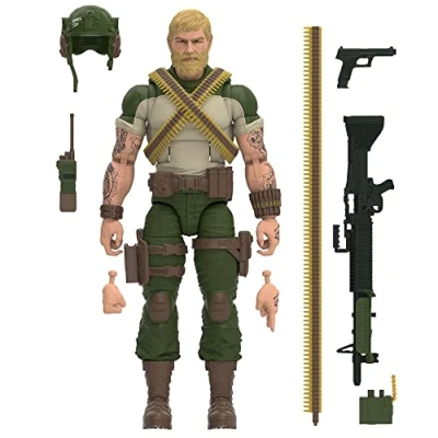 Imagen de G. I. Joe G.I. Classified Series Craig &quot;Rock &#039;N Roll&quot; McConnel, figuras de acción coleccionables, 71.6 pulgadas para niños y niñas, con 7 accesorios (F7463)