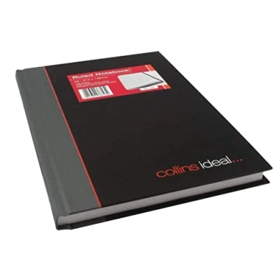 Imagen de Collins Ideal Cuaderno para contabilidad (tamaño A5, a rayas), color gris
