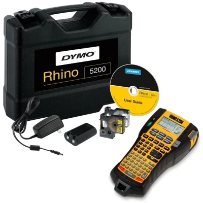 Imagen de Etiquetadora industrial DYMO Rhino 5200 Estuche Teclas de acceso rápido que ahorran tiempo, imprime rápido, máquina duradera para el trabajo y etiquetado intensivo (enchufe UE tipo C)