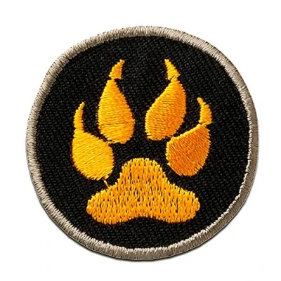 Imagen de Pata Del Lobo Garra Parches Termoadhesivos Bordados Aplique Para Ropa, Tamaño: 3,6 x cm