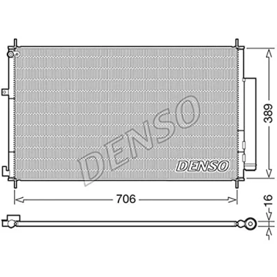 Imagen de DENSO DCN40024 Condensador con secador 666x403.4x16 R 134 a 666 HONDA: CR V 4